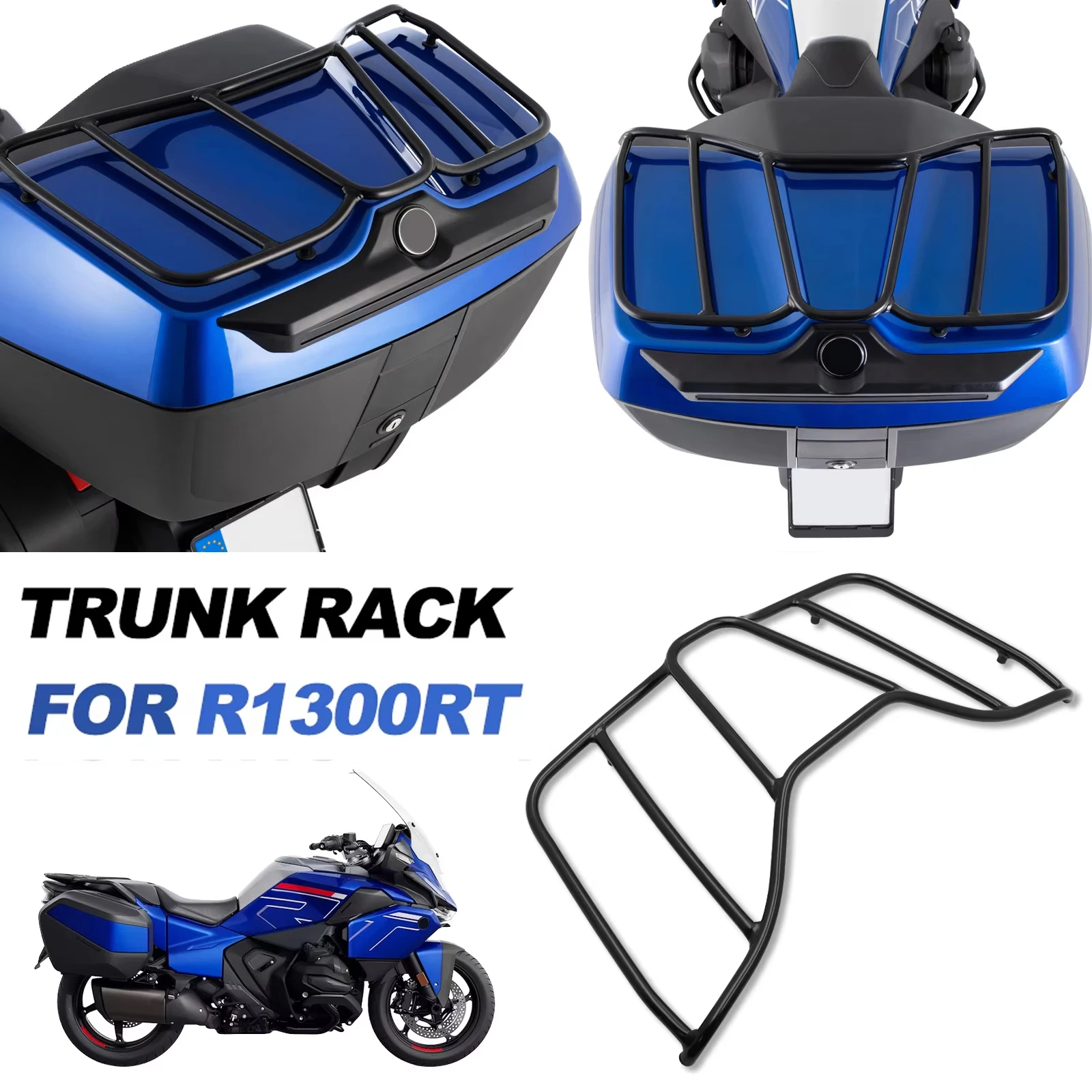 Motorcycle Accessories For BMW R1300RT 2025 R1300 RT 2025 Black Luggage Rack Rail Tour Pack Carrier Trunk Top Rack Rear Bracket