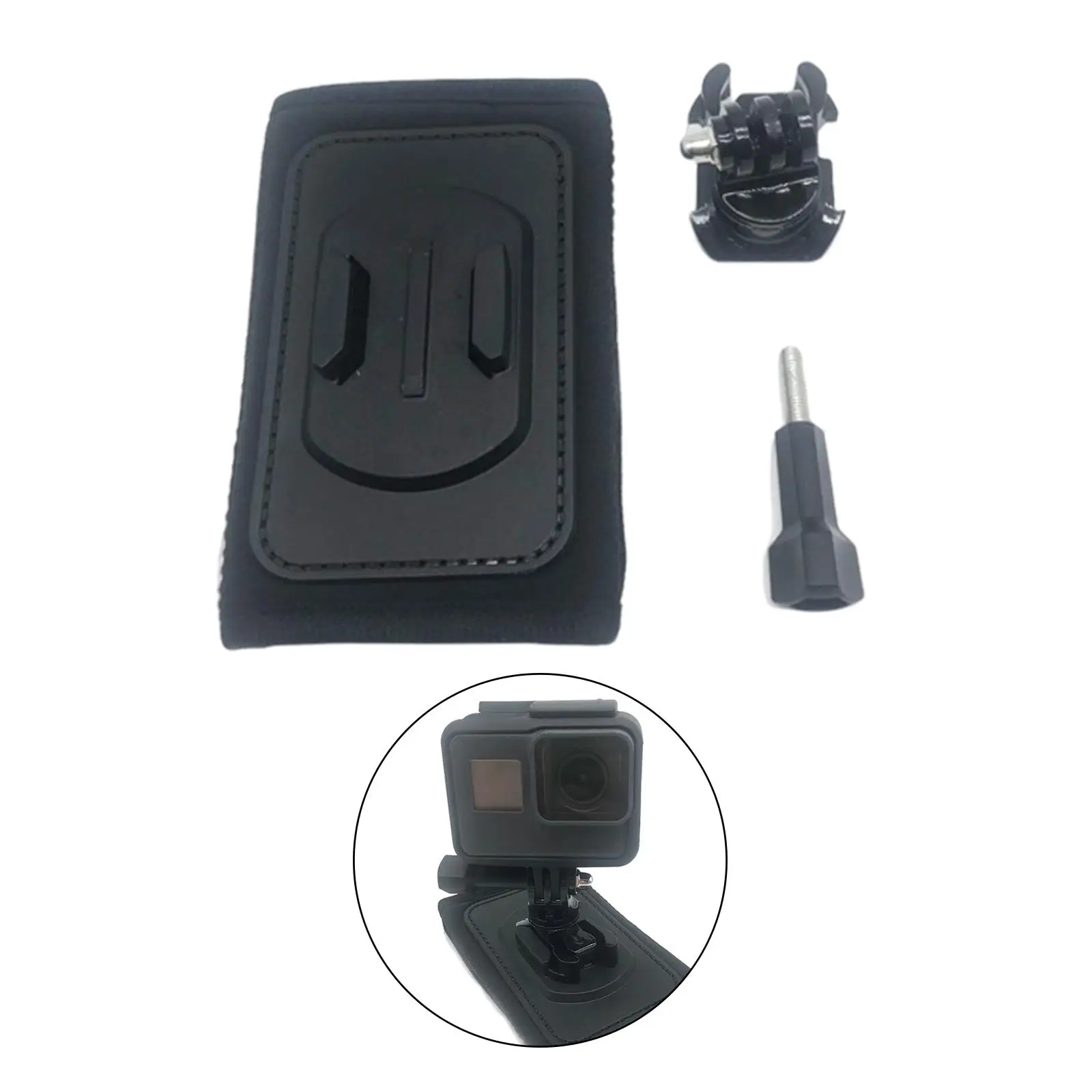 Suporte de alça de mochila giratório 360 para câmera Insta 360 para caminhadas e esqui