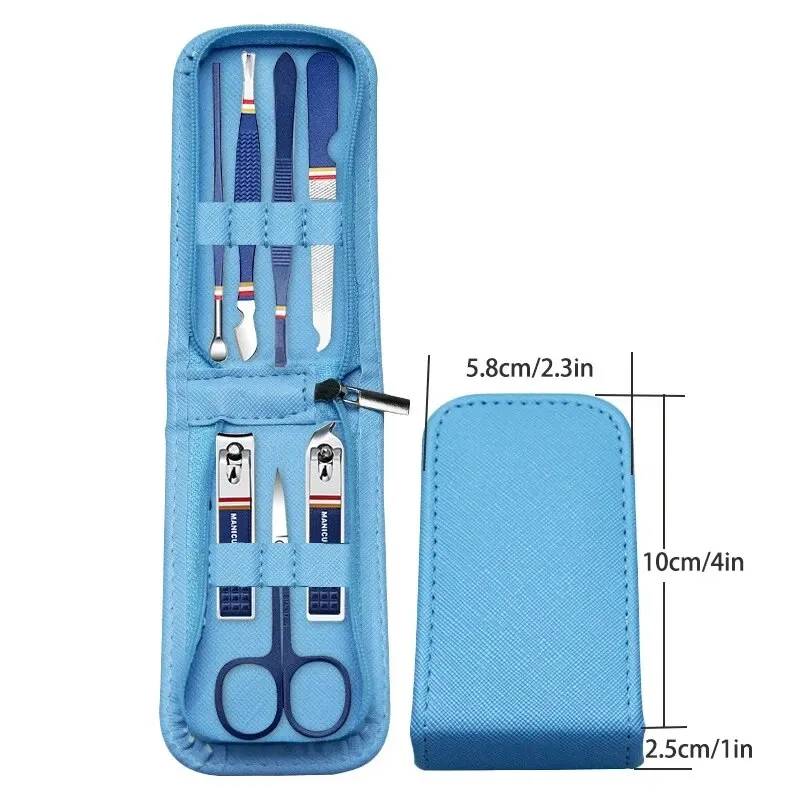 Ensemble de coupe-ongles domestique pour la peau, pince à fréquence, coupe-ongles, coupe-ongles à rainures, coupe-ongles, pied haut de gamme, manucure, 7 pièces