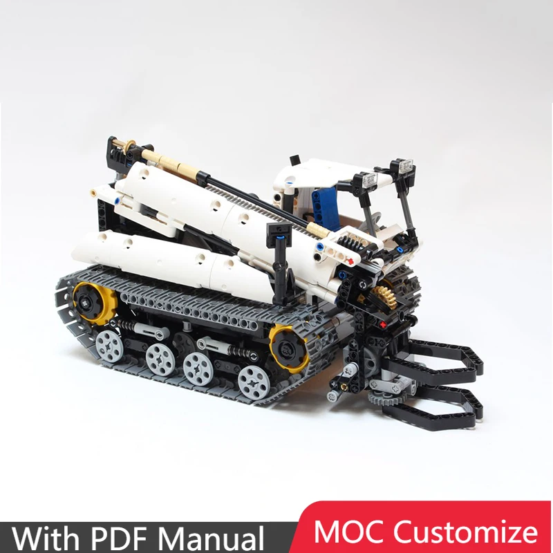 

874 pcs MOC Customize Arctic Tracked Grab machine Vehicle Building BlocksTechnique Creative Assembly Educational Brick Toys Gift