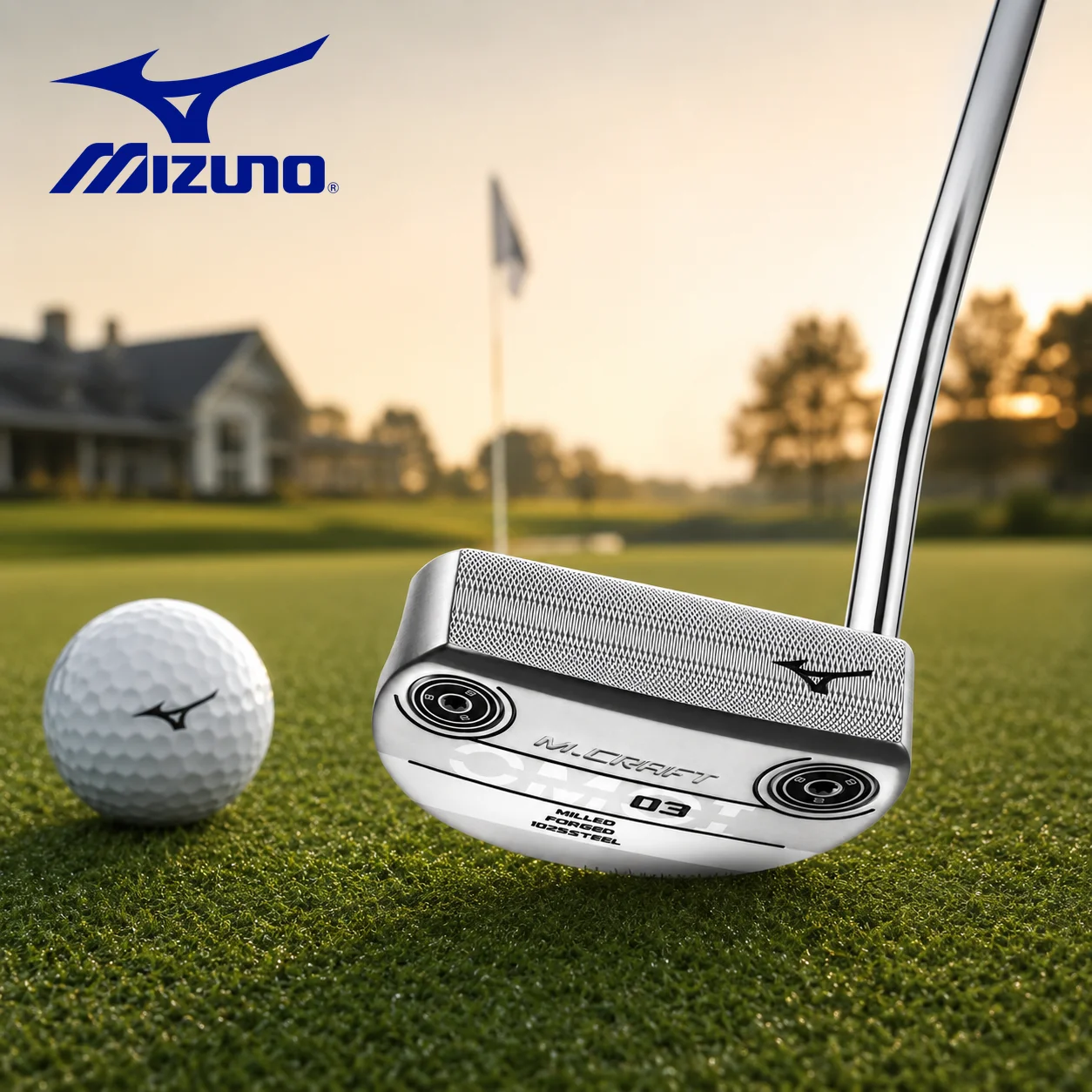 Mizuno M.CRAFT 03 Golf Putter Herren 33 Zoll Geschmiedetes Weicheisen CNC Gefräster Mallet-Schläger Stabiler Schlag Professionelle Ausrüstung 2026 Neu