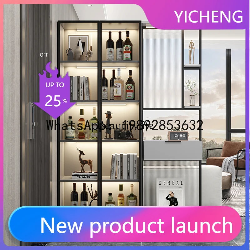 QQ 1Living room sofa partition cabinet entering the door, entrance facing the door, double-sided screen cabinet