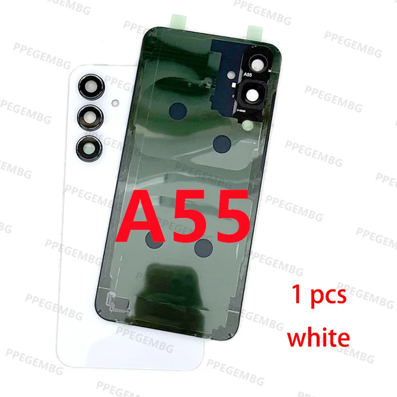 A55 5G A556 Glass For Samsung Galaxy SM-A55 Battery Back Cover Rear Door Lid Panel Shell Housing Case Camera Lens chaiss Sticker