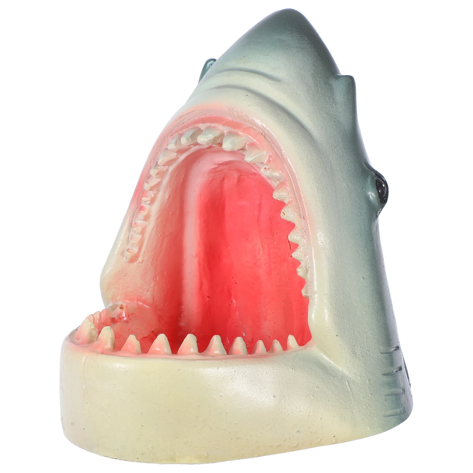 

Ornaments Floating Resin Shark Head Lawn Decor Pool Garden Alligator Duck Call Artware Pond Decoration Fake Shark Head Balcony