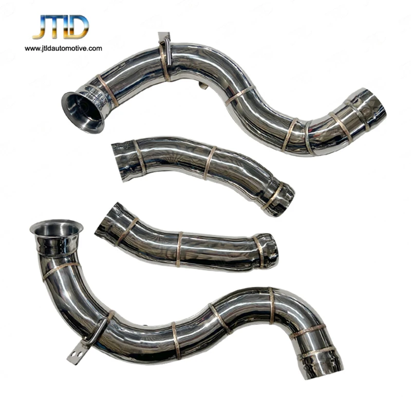 High Flow Exhaust Decat Downpipes for Mercedes Benz W205 C63 Catless Downpipes car assecories escape