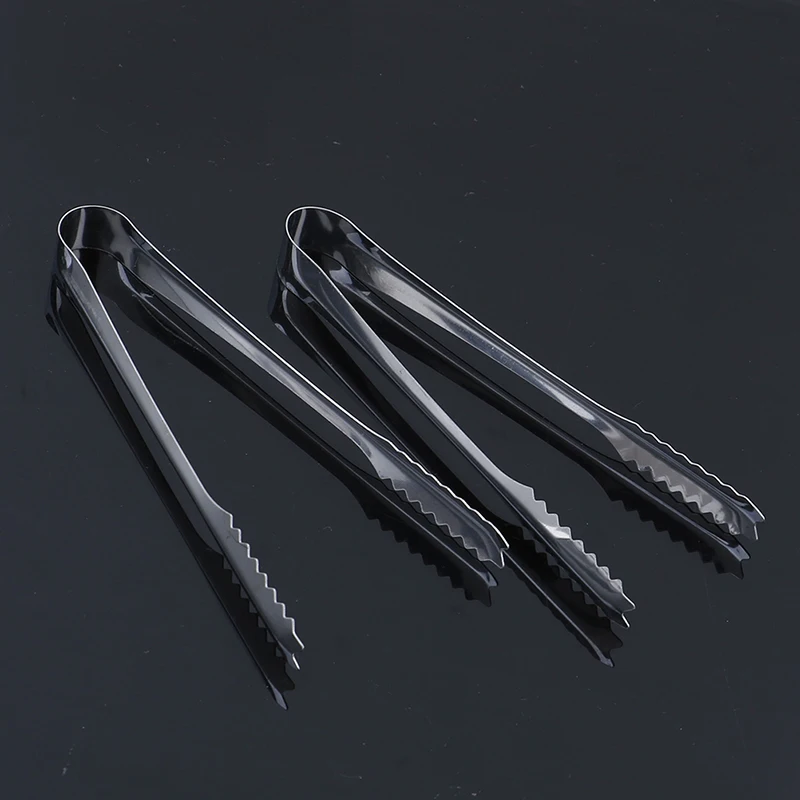 5PCS Stainless Steel Tongs Kitchen Tool For Barbecue Party Bar BBQ Clip Bread Food Ice Clamp Ice Tong 15.5cm/6.1inch