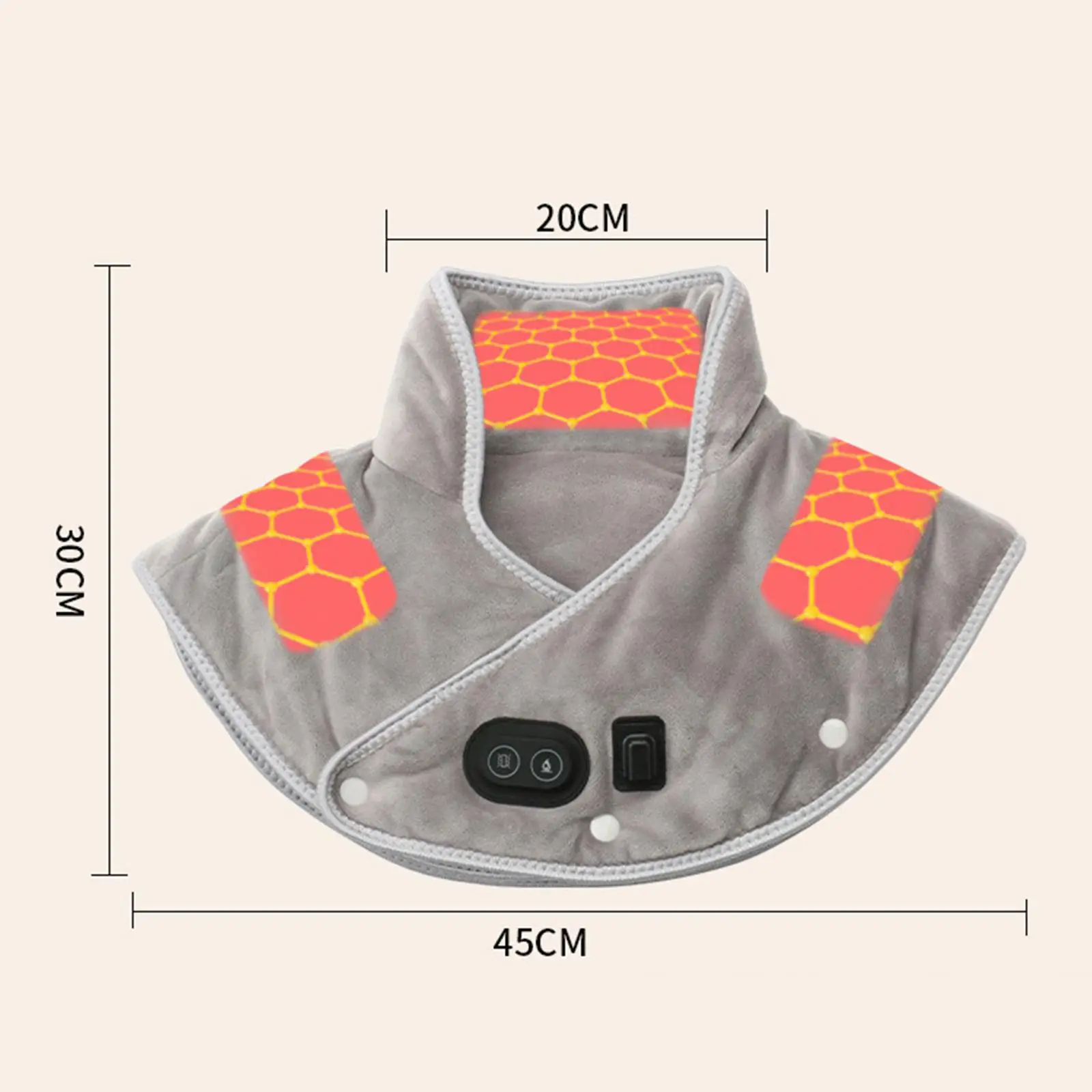 Electric Heating Pad for Men Women Adjustable Size Thermal Compress Cushion