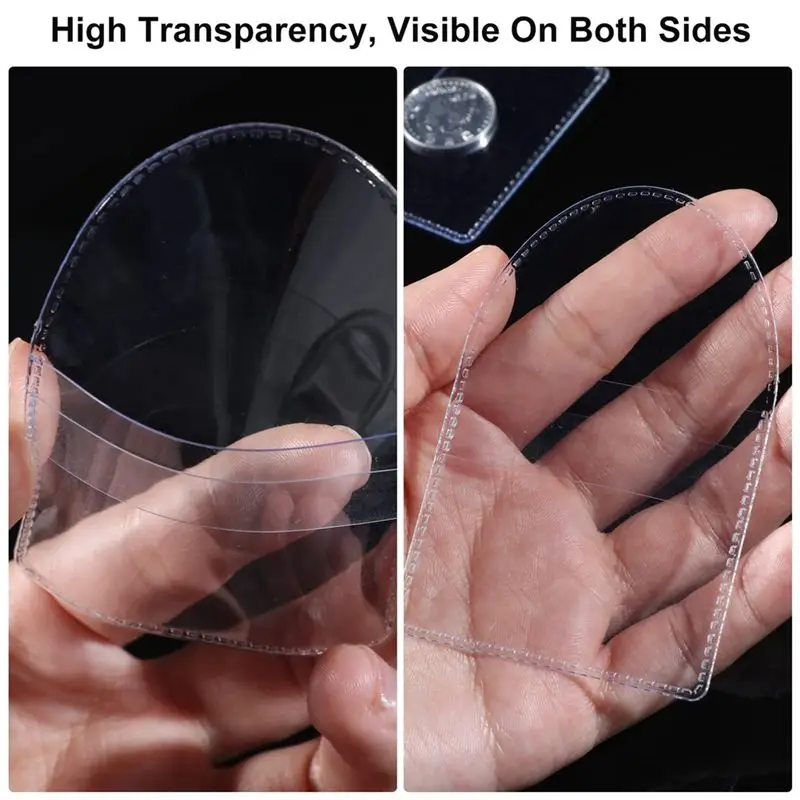 A29F-100Pcs Single Pocket Coin Flip, 2Inch Individual Clear Plastic Sleeves Holders Coin Holder Small Coin Sleeves