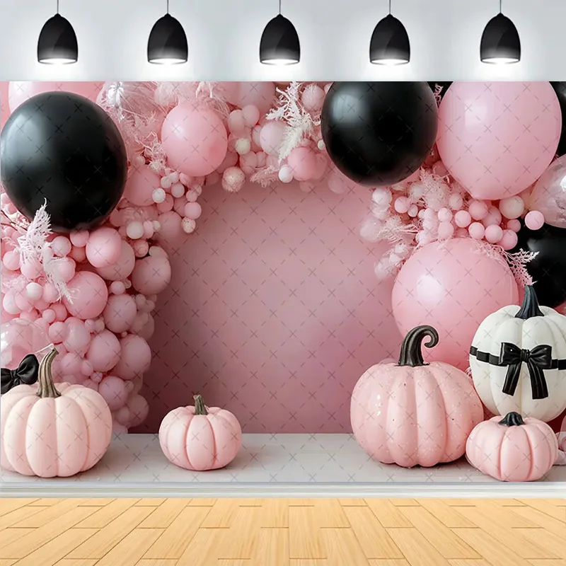 Fonds de photographie pour la Journée d'Halloween : Ombres, citrouilles, fantômes errants et récits effrayants – Toiles de fond de studio BH-33