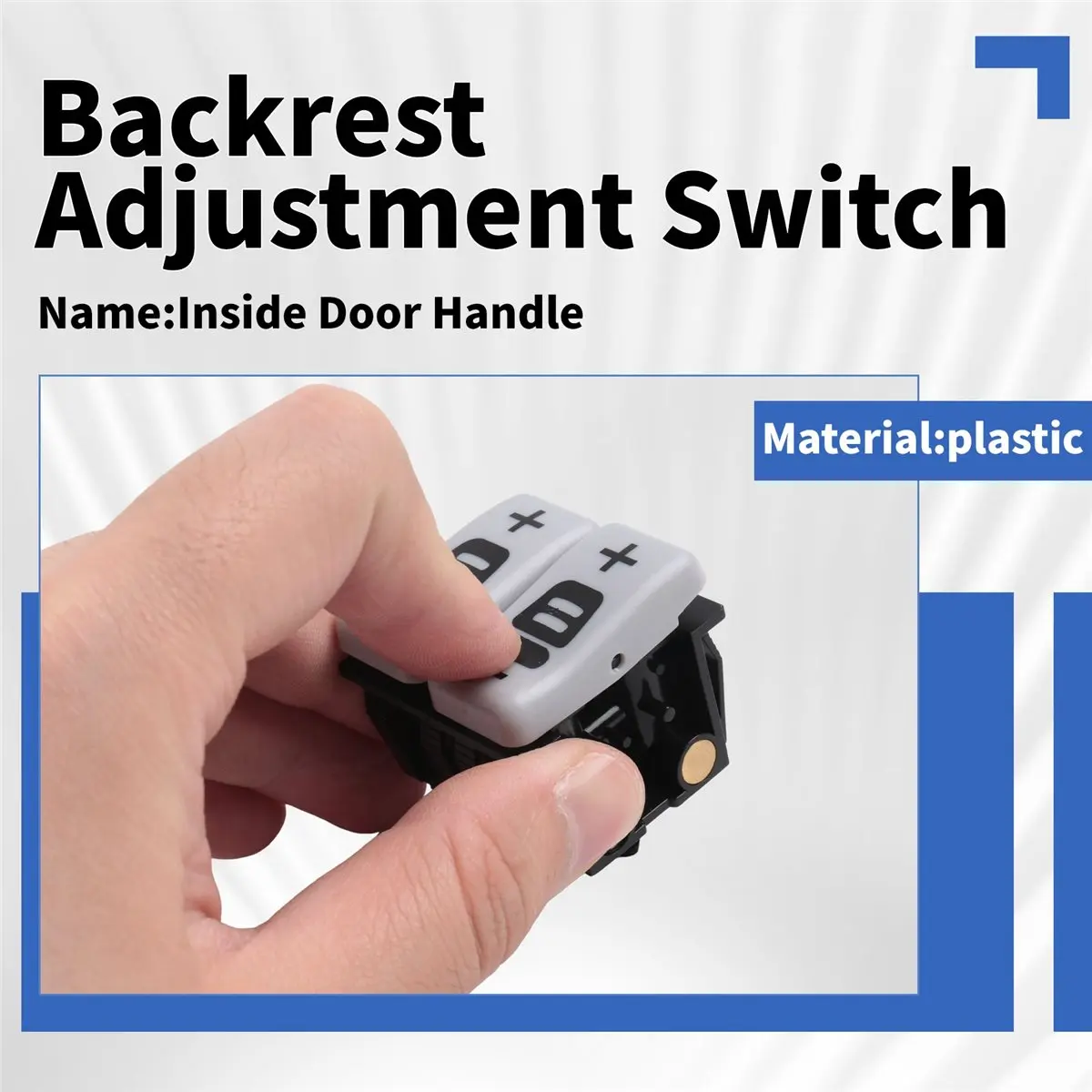 #06F Backrest Adjustment Switch for Grammer 90.3 Seat Repair for Mercedes,Backrest Adjustment Switch,(plastic)