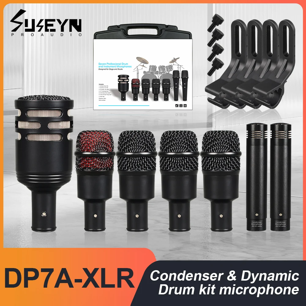 

DP7A-XLR7 Drum Microphone with High Quality Reception for Outdoor Performances and Indoor Recording