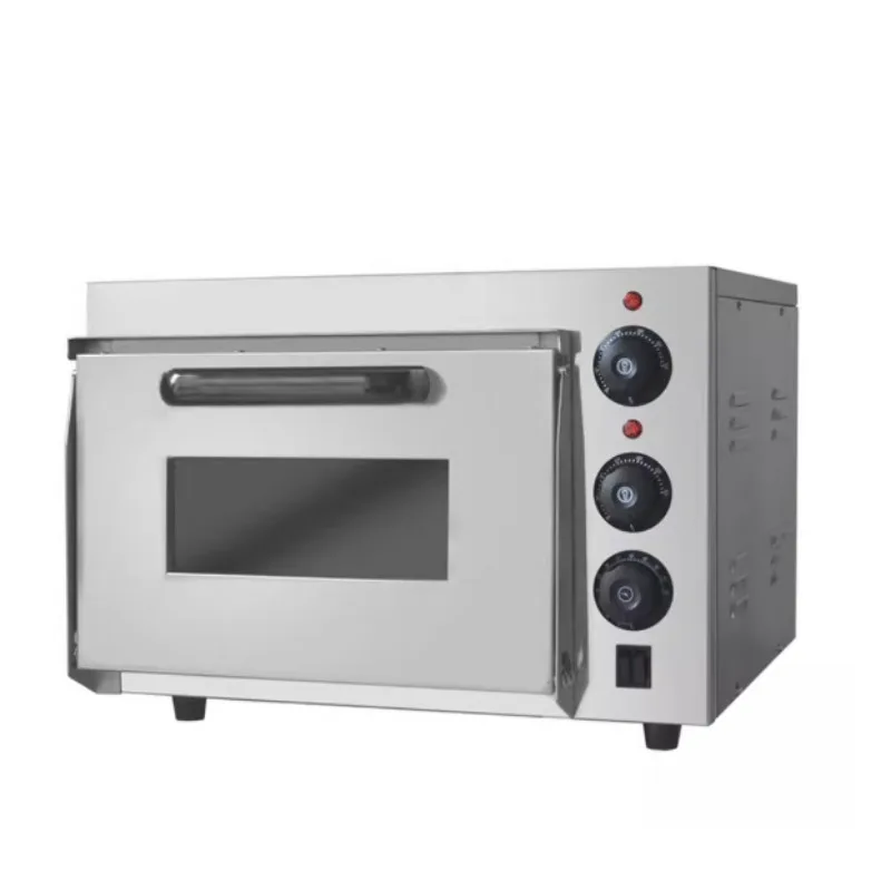 13' Electric Pizza Oven 2500W Toaster Oven Single Heighten Layer Baking Machine Commercial Baking Oven with Stone