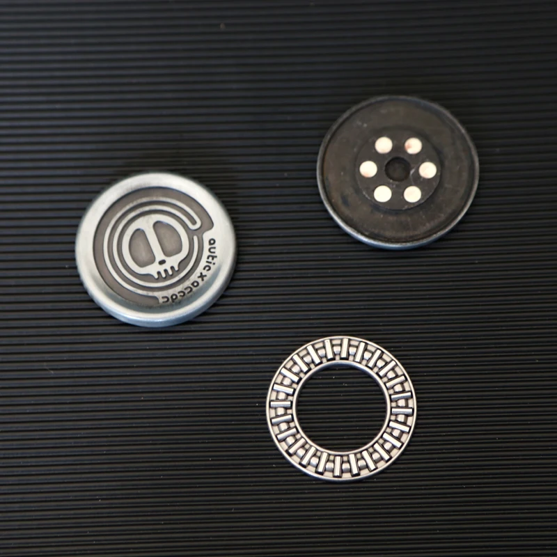 Metal EDC Stress Relief Toy Magnetic Fidget Coins Adult EDC Sensory Toy for Autism Devil Milk Cap Stress Spinner Adult Gift