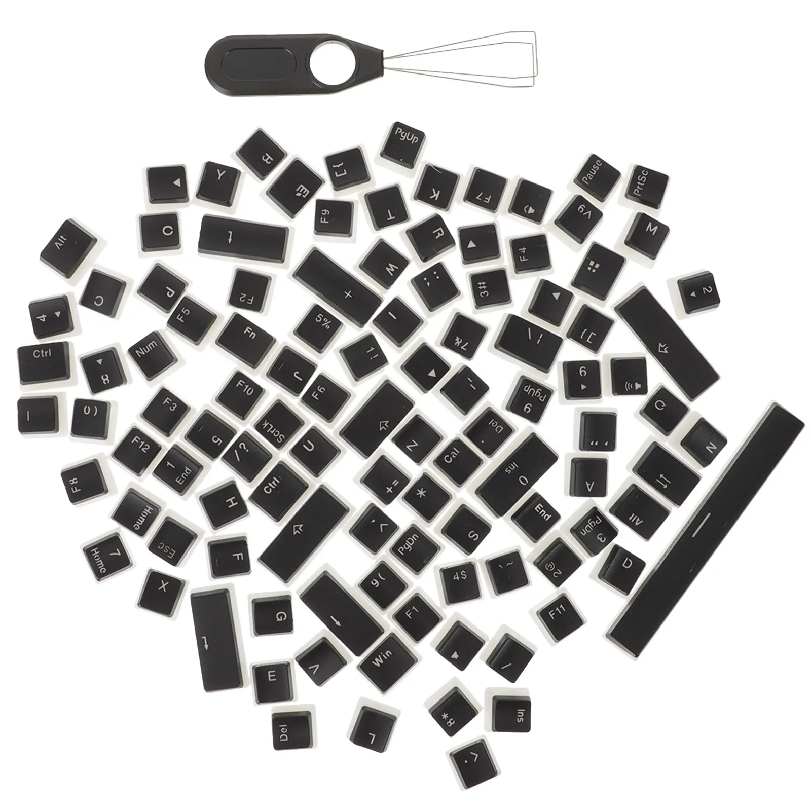 

1 комплект прозрачных двухслойных колпачков для клавиш Pudding Keycap Pbt для механической игровой клавиатуры, матовые сменные колпачки с RGB-подсветкой