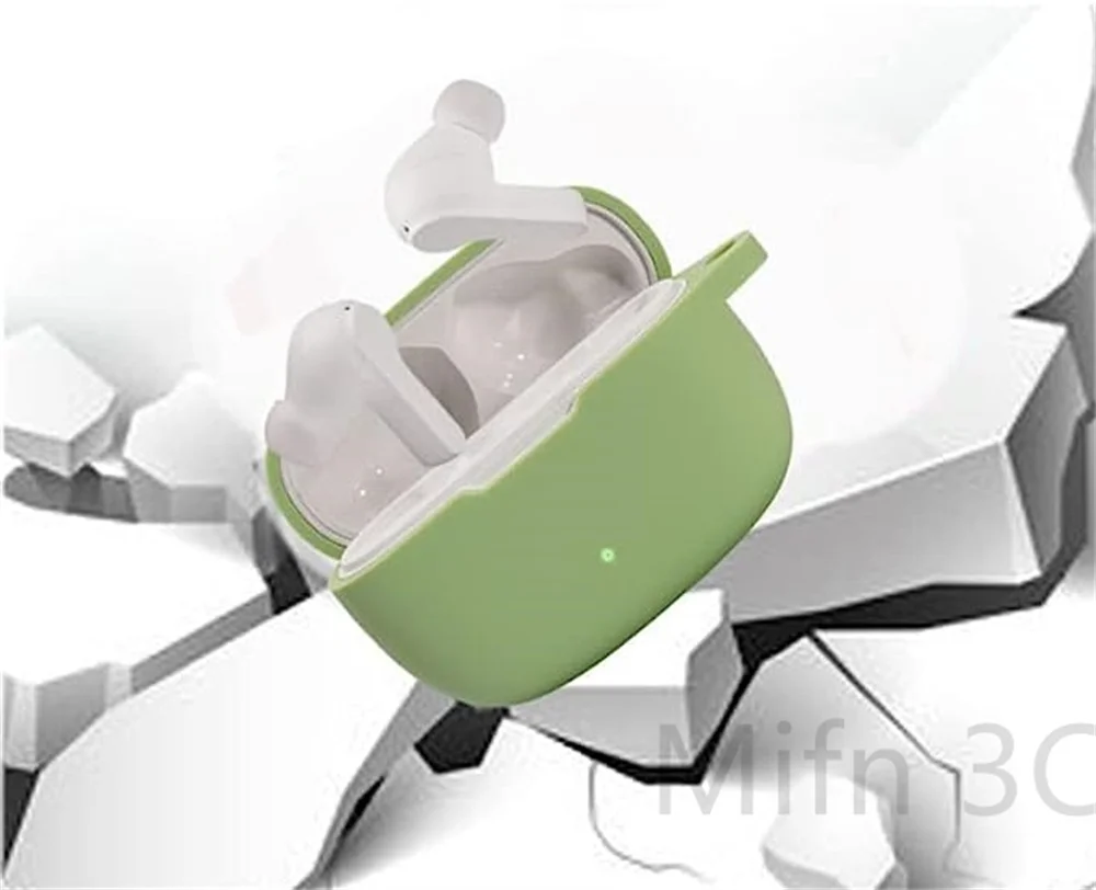 JBL 바이브 빔용 단색 이어폰 케이스, 키체인 포함, 소프트 실리콘 이어폰 액세서리, 방수 케이스