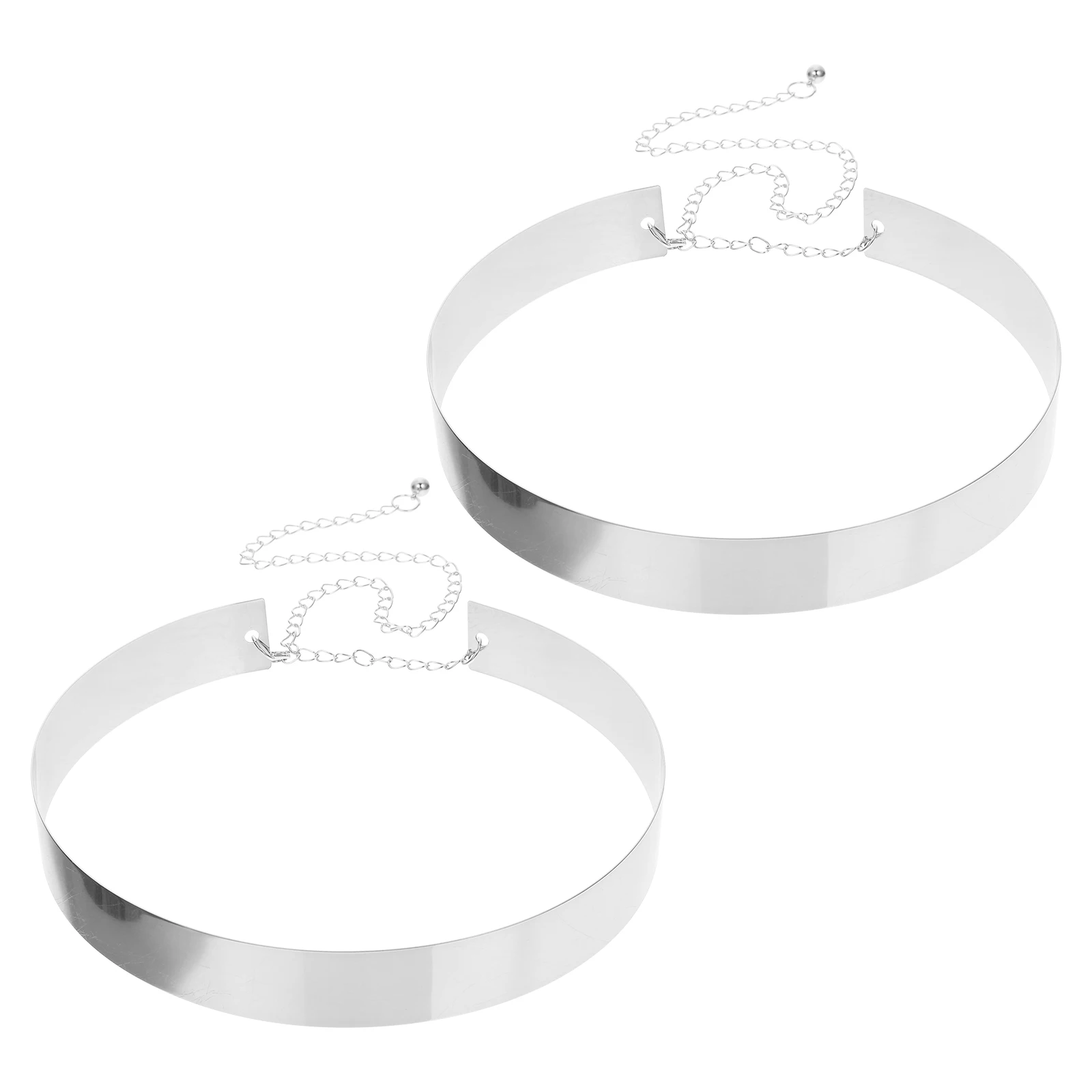 2 قطعة سلسلة الخصر المعدنية خمر نمط حزام خصر عريض للنساء فساتين راقية ديكور تنوعا الملابس التبعي حزام الرجعية