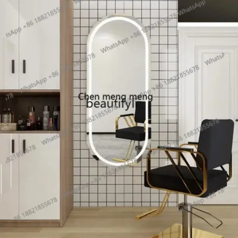 

ssE1001 Barber Shop Hanging Mirror Beauty Salon Led Smart Lights Touch Light Mirror