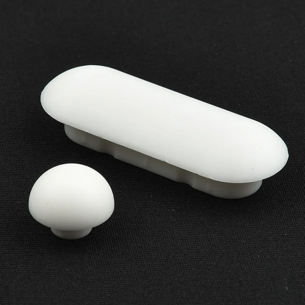 Toilet Lid Accessories Brand New Toilet Seat Buffers Pack-White Stop Bumper 2 Pcs Small Round Buffers 4pcs Long Buffers