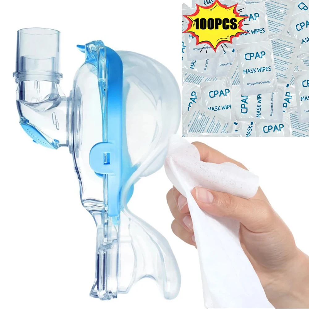 

100pcs/Lots CPAP Mask Wipes for Masks, Cushions - Alcohol-free, Unscented Cleaning Wipe - Cleaning for CPAP & BIPAP Machines
