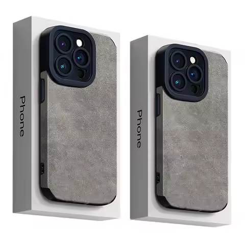 Fashion Phone Case For iPhone 16 15 14 13 12 11 Pro Max 16 Plus Fur Leather Full Lens Protection Cases Cover