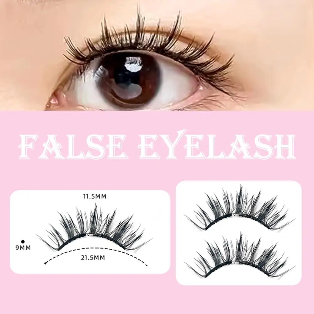 Soft Magnetic False Eyelash Set Glue-free Natural Thick And Curly Eyelash Set Eyelash Extension Makeup For Women