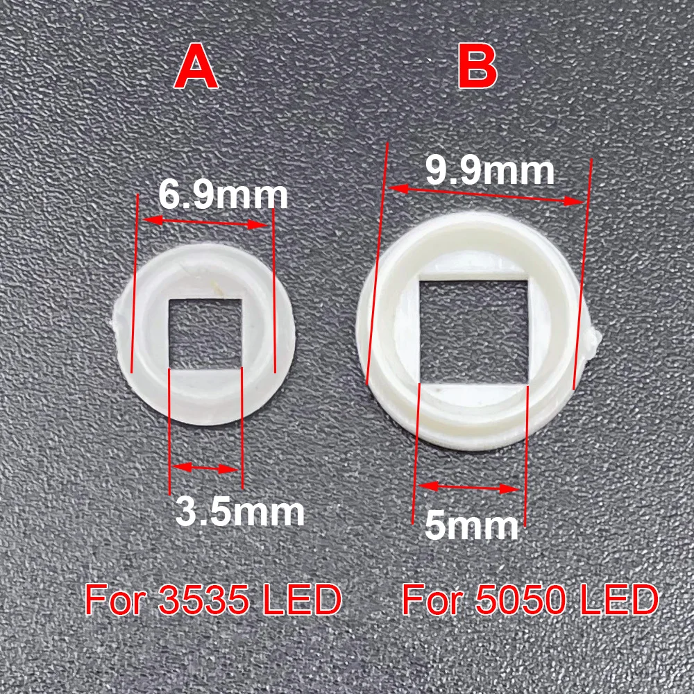 فاصل بلاستيك LED فاصل ، صمام ثنائي باعث ، شمع عازل ، شمع عازل ، 3 صوان