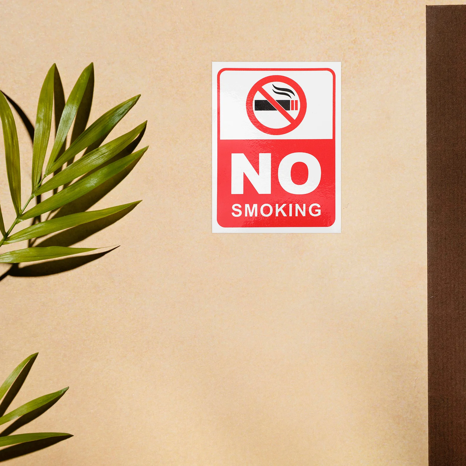 

6Pcs No Smoking Label Durable Material Safety Reminder Stickers for Business Industrial Use No Smoking Table Sign