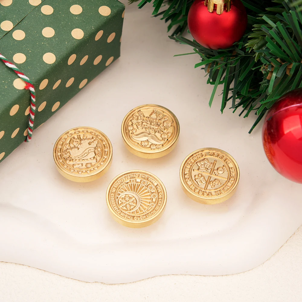 

Christmas Series Wax Seal Stamp Set or Wedding Invitations,Party Invitations,Wine Packaging,Gift Wrapping,and Holiday Envelopes