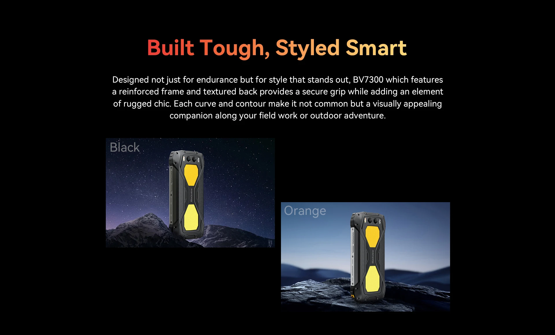 Blackview BV7300 Rugged Phone, 6GB+256GB, Android 14 Gaming Phone,15000mAh+45W Rugged Smartphone, 50MP+30MP Camera NFC/Dual SIM