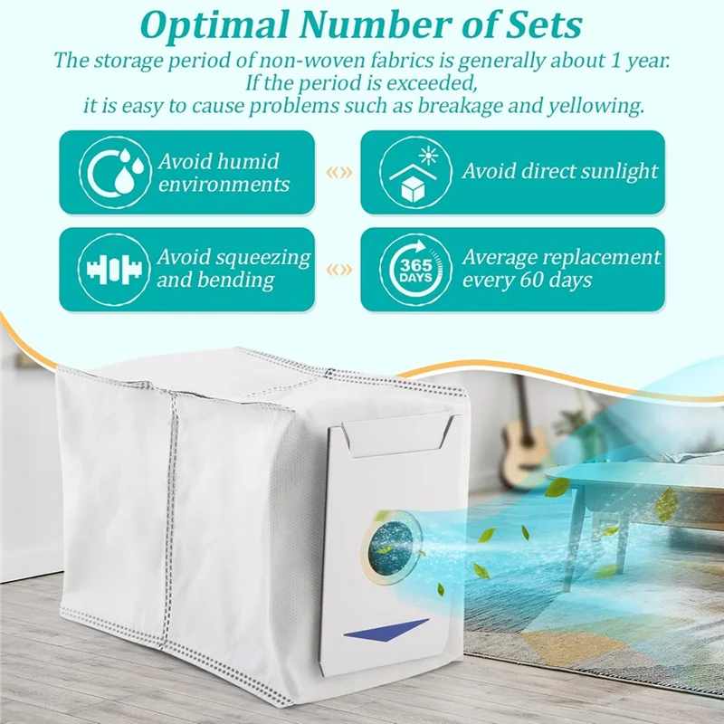 الترويج! أكياس المكنسة الكهربائية لأكياس المكنسة الكهربائية Ecovacs Deebot T30 PRO Omni /T30 Omni