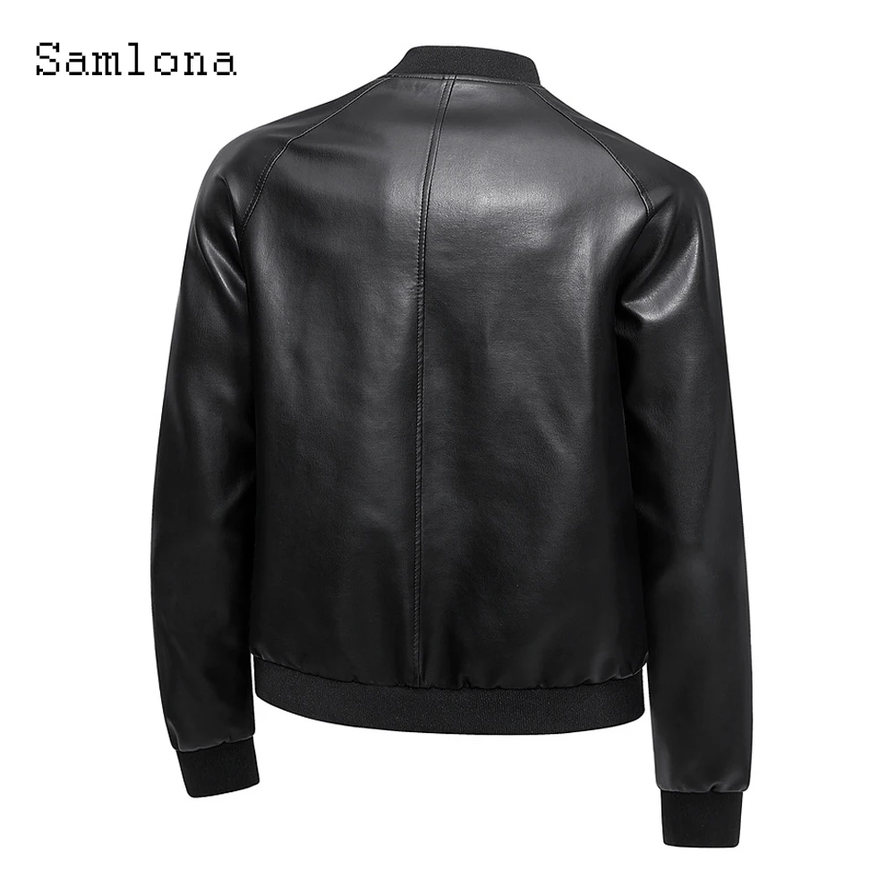 Plus Size 8xl Mens Cool Luxury Pilot Jackets Black Soft Faux Leather Jackets Men Fashion Zipper Pocket Synthetic Pu Coats Hommes