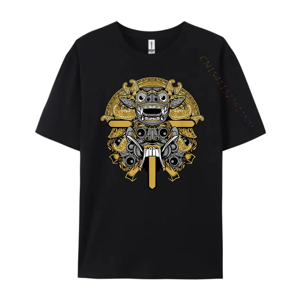 Barong Rangda Balinese Hindus Spiritual Cotton Graphic Tees Clothes Lovers Day New Fashion Printed T-shirt