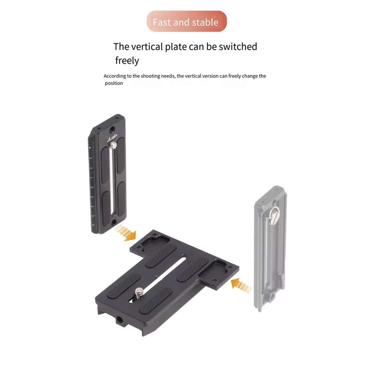 M85K  Stabilizer L-Shape Vertical Racket Plate Suitable for Stabilizer Weebill Weebill S Cloud Crane 2/3S L-Plate