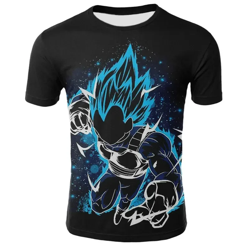 

2024 Dragon Ball Men's 3D T-shirt Summer New Style Sport Loose-fitting Couples Short Sleeve Fashion Men's T-shirt