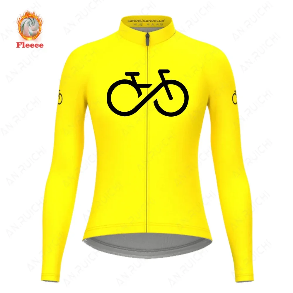 2023 Winter Warm Fleece Cycling Jersey Women Fashion Bike Clothes Mountain Outdoor Triathlon Wear Bicycle Jacket Ropa Ciclismo