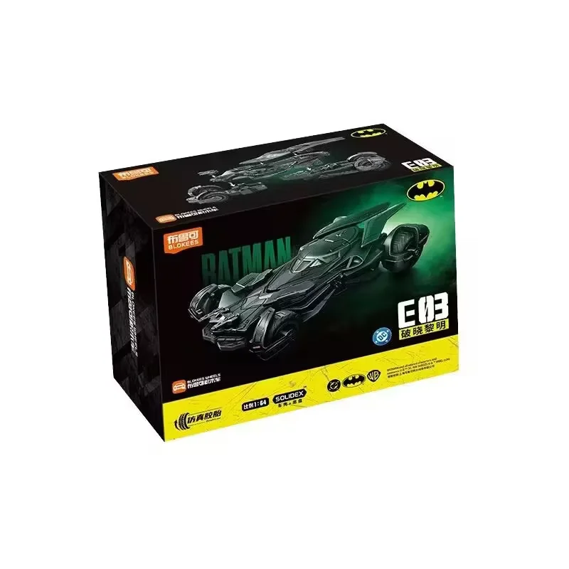 New Blokees Wheels 1 64 Batmobile E02 Batman Car DC Dark Knight Assembly Action Figure Model Toy Gift - view 4