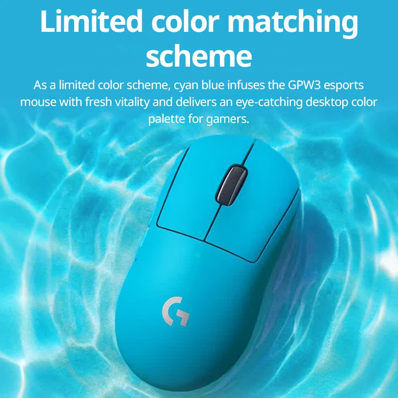 Logitech G PRO X SUPERLIGHT 2 Wireless Gaming Mouse Blue, 44,000 DPI, 888 IPS, 5 Programmable Buttons,