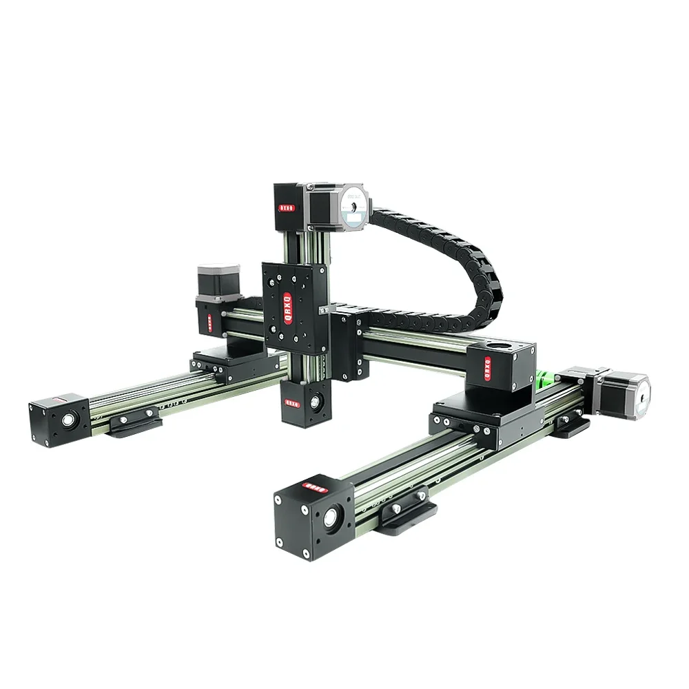 

QRXQ RXPXYZ-L-45 3-Axis Gantry Robot Xyz Linear Stage Cartesian Robot Cnc Linear Guideway Customized Length