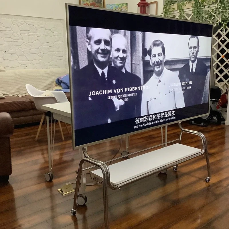 

Bracket Living Room Bedroom Movable with Brakes Stainless Steel Floor Cart Household Hanger 32-75 inches