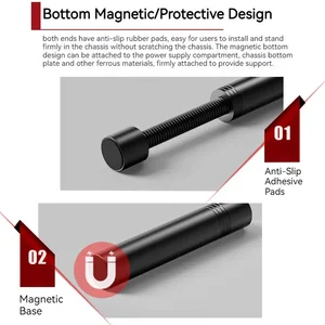 Tecer-Support Rotary Telescopic Vertical, VC-16 Graphic Plate, GPU support, magnetic pc video card, aluminum alloy support 8 Main Sales Support Vertical GPU - №4