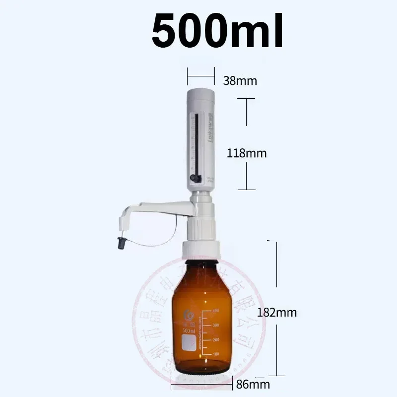 Adjustable Dosing Device Equipped With Transparent Brown Glass Dosing Bottle 250ml 500ml 1000ml