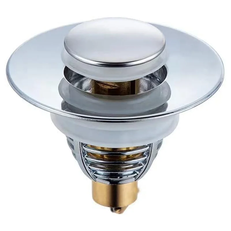 

Изысканная крышка для слива трубки, крышка для раковины из нержавеющей стали, универсальная устойчивая к запаху слив для раковины с силиконовой прокладкой