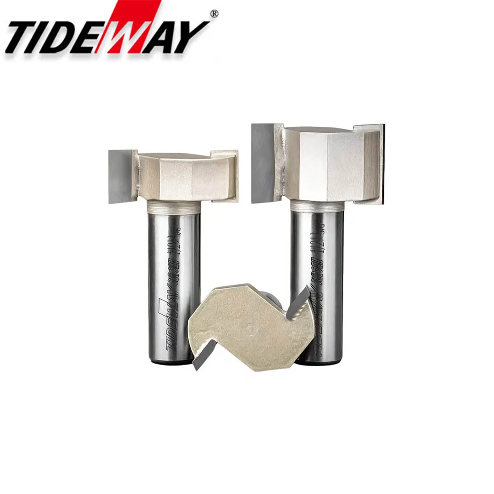 

Tideway T-Type Slotting Wood Tools CNC Cutting Groove Carbide Milling Cutter Slot Router Bits For MDF Plywood