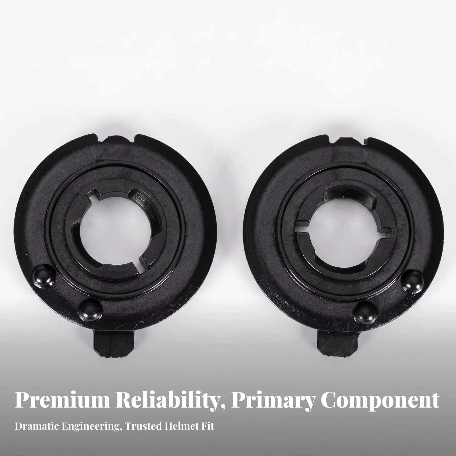 Helmet Base Mounting Rings Easy to Install Helmet Base Plates Hardware Molded Plastic Long Service Life for Motorcycle Riders view 4