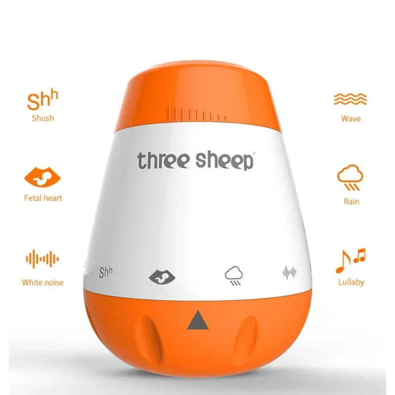 Máquina de ruido blanco para bebés, Sensor de voz de música inteligente, terapia de ayuda para dormir malo, Monitor de sonido, generador para bebés, juguete relajante