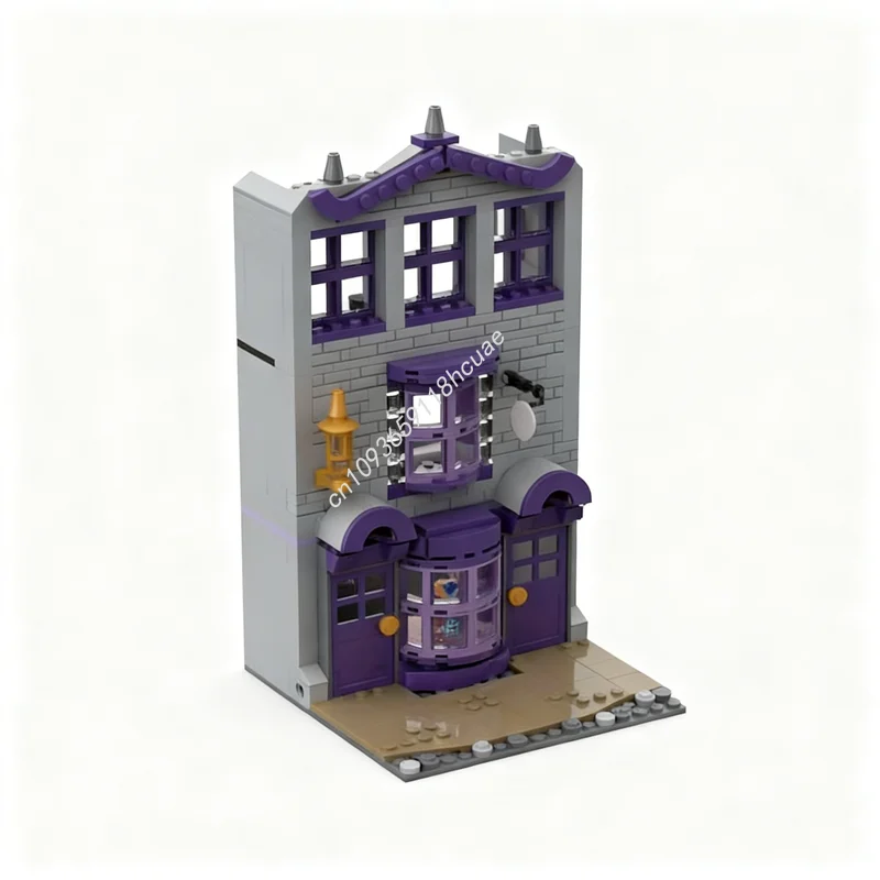 

402pcs MOC Diagon Alley Extension Madam Malkins Harry Model Building Blocks Construction Christmas Gift DIY Toy Creative Idea