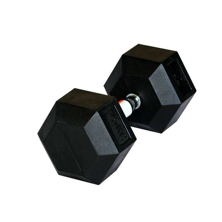 For 5kg 10kg 15kg 16kg  Multi weight Black Rubber Hex Dumbbells  kettlebell  fitness