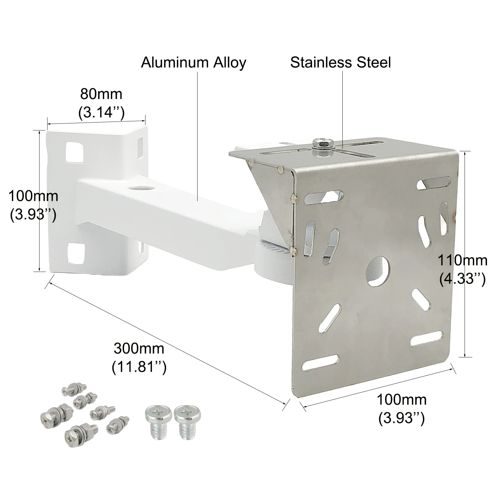 CCTV Surveillance Camera Bracket Vertical Wall Mount Right Angle Universal Adapter Plate Supporting Holder Camera Hanging Base