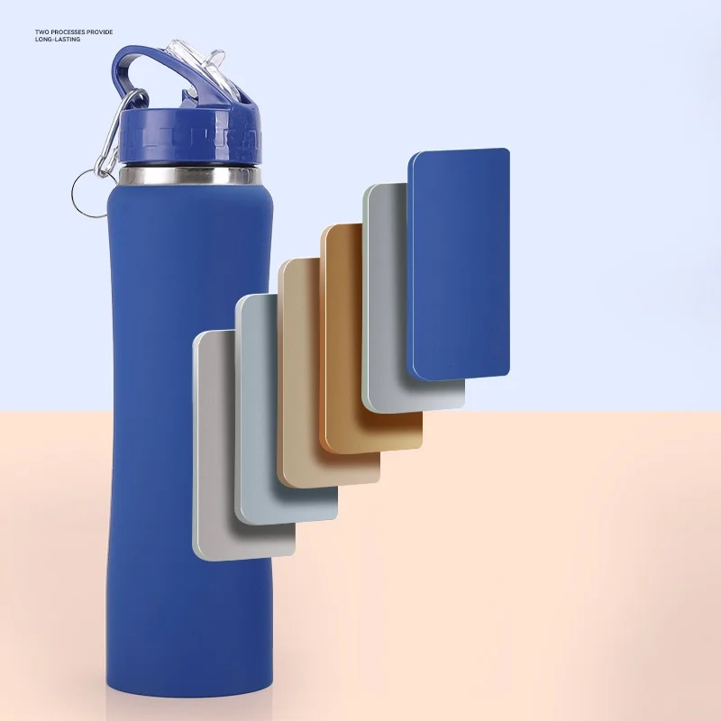 JUSTINLAU بقعة السلع 600/750 مللي كوب قارورة عازلة كوب للفاكهة الاطفال كوب بقشة فراغ قوارير الفولاذ المقاوم للصدأ السفر زجاجات مياه حرارية