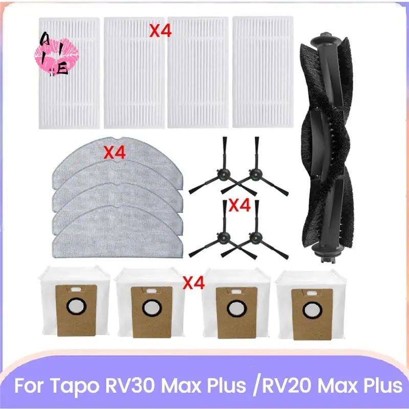 

A11E-17 шт. для Tapo RV30 Max Plus/RV20 Max Plus, детали пылесоса, основная боковая щетка, фильтры, тканевые мешки для пыли